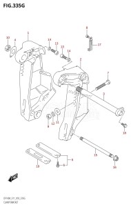 DF140A From 14003F-810001 (E11 E40)  2018 drawing CLAMP BRACKET (DF115AST:E03)