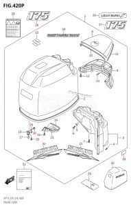 DF175ZG From 17502Z-610001 (E01 E40)  2016 drawing ENGINE COVER (DF175TG:E01,DF175ZG:E01)