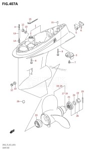 DF60 From 06001F-510001 (E03)  2005 drawing GEAR CASE (W,X,Y)