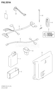 20003P-510001 (2005) 200hp E03-USA (DF200AP) DF200AP drawing KEY LESS START