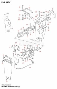 DF9.9B From 00995F-140001 (E01 P01   -)  2021 drawing OPT:REMOTE CONTROL ASSY SINGLE (2) (DF20AR,DF20AT)