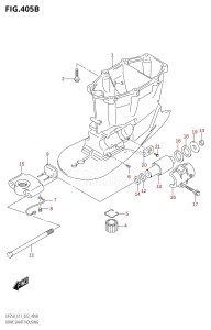 DF250ST From 25004F-340001 (E03)  2023 drawing DRIVE SHAFT HOUSING ((DF250T,DF250Z,DF225T,DF225Z,DF200T,DF200Z):X-TRANSOM)