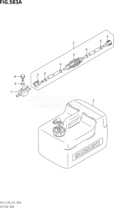 00602F-510001 (2005) 6hp P03-U.S.A (DF6) DF6 drawing OPT:FUEL TANK (DF4:P03)