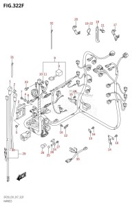 DF225Z From 22503Z-710001 (E01 E40)  2017 drawing HARNESS (DF225T:E40)