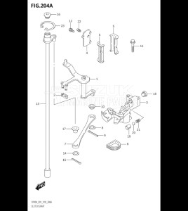 10004F-810001 (2018) 100hp E01 E40-Gen. Export 1 - Costa Rica (DF100BT) DF100B drawing CLUTCH SHAFT