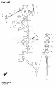 DF300A From 30002P-440001 (E11 - E40)  2024 drawing CLUTCH SHAFT