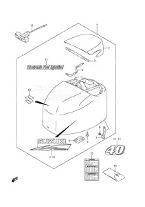 DF 40A drawing Engine Cover