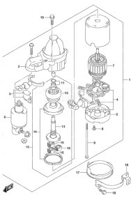 DF 350A drawing Starting Motor