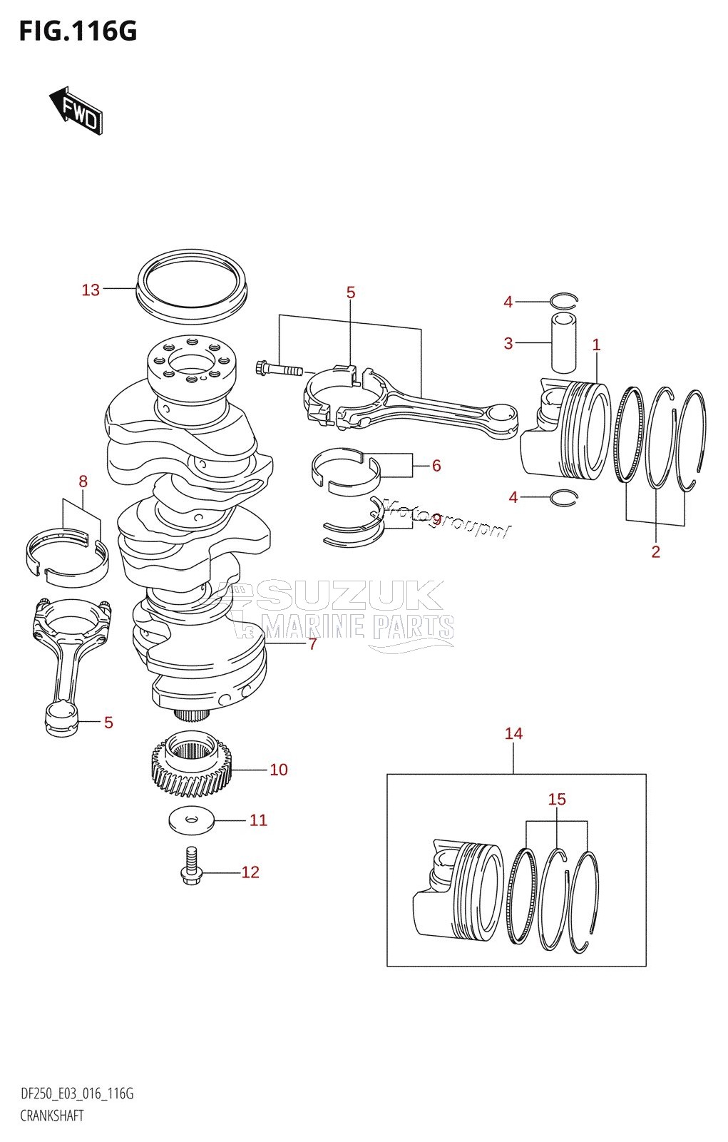 CRANKSHAFT (DF250ST:E03)