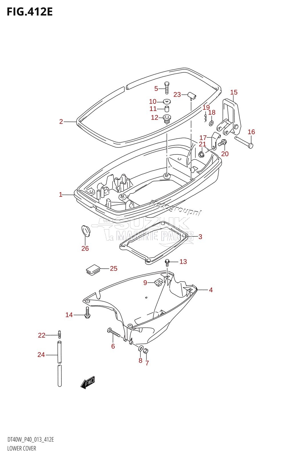 LOWER COVER (DT40WK:P40)