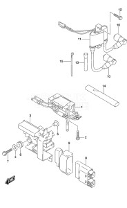 Outboard DF 9.9A drawing Rectifier/Ignition Coil w/Remote Control