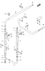 DF 225 drawing Fuel Injector