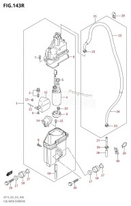 DF150ZG From 15002Z-410001 (E40)  2014 drawing FUEL VAPOR SEPARATOR (DF175ZG:E01)