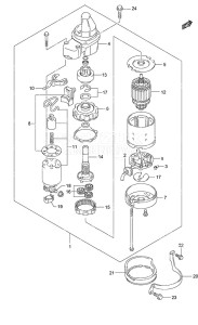 DF 70A drawing Starting Motor