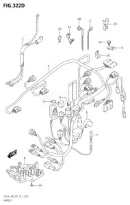 03003F-710001 (2017) 30hp P01 P40-Gen. Export 1 (DF30A  DF30AQ  DF30AR  DF30AT  DF30ATH  DT30  DT30R) DF30A drawing HARNESS (DF25ATH:P01)