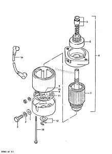 DT60 From 06001-401001 ()  1984 drawing STARTING MOTOR