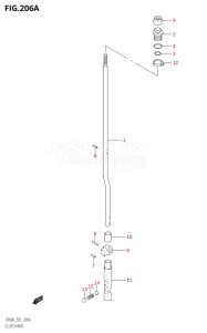 05003F-110001 (2011) 50hp E01-Gen. Export 1 (DF50AT  DF50ATH) DF50A drawing CLUTCH ROD