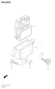 02002F-810001 (2018) 20hp P01 P40-Gen. Export 1 (DF20A  DF20AR  DF20AT  DF20ATH) DF20A drawing PTT SWITCH (DF9.9BT,DF15AT,DF20AT)