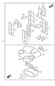 DF 350A drawing Gasket Set