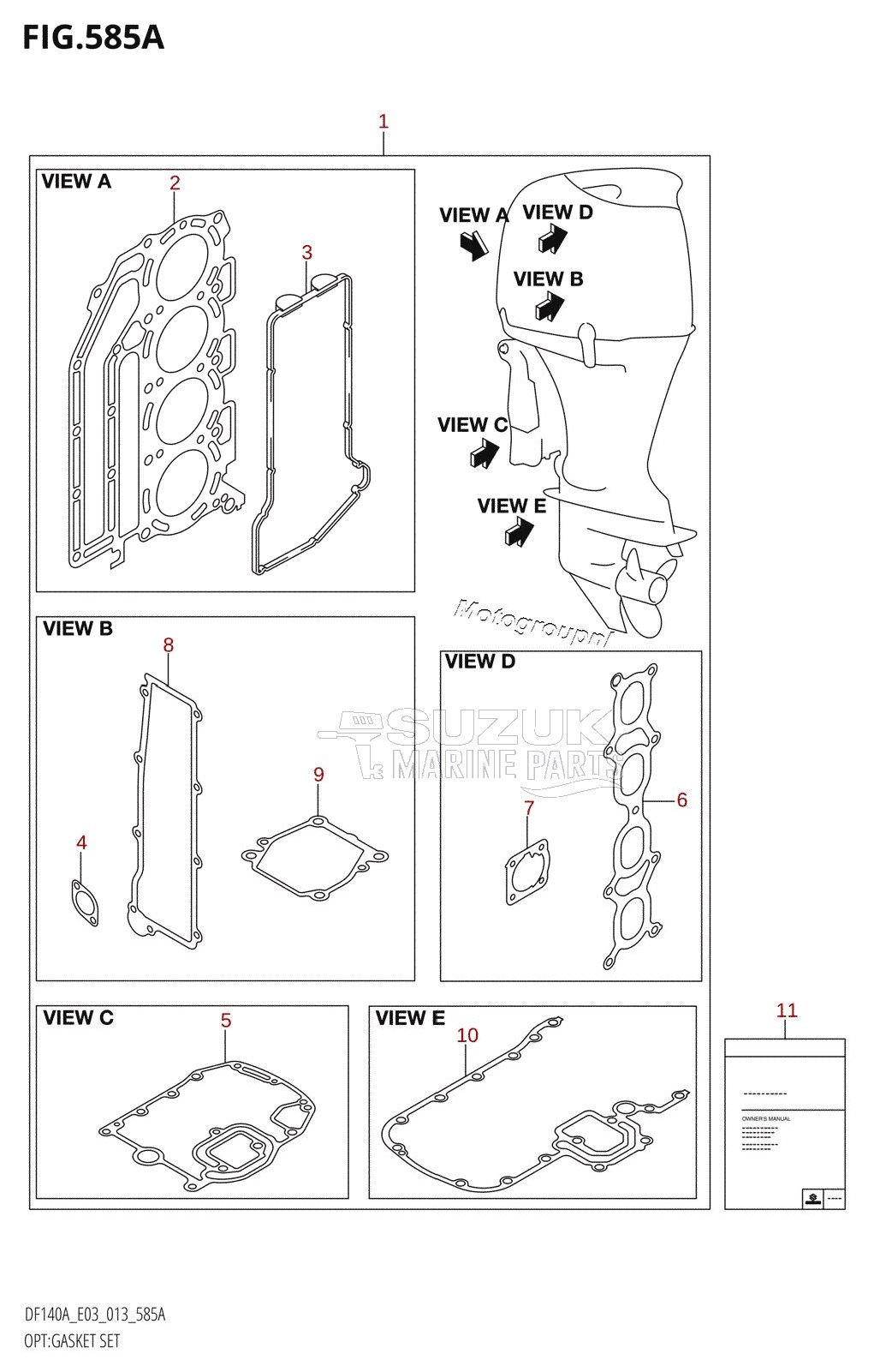 OPT:GASKET SET