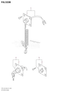 DT30 From 03005-210001 ()  2012 drawing OPT:SWITCH PANEL (DT30R:P40)