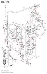 DF225T From 22503F-210001 (E01)  2012 drawing FUEL PUMP /​ FUEL VAPOR SEPARATOR (DF200T:E40)