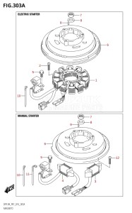 00994F-610001 (2016) 9.9hp P01-Gen. Export 1 (DF9.9A  DF9.9AR) DF9.9A drawing MAGNETO (DF8A:P01)