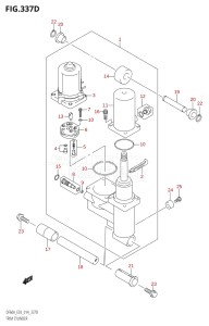 04003F-410001 (2014) 40hp E03-USA (DF40A) DF40A drawing TRIM CYLINDER (DF50AVT)