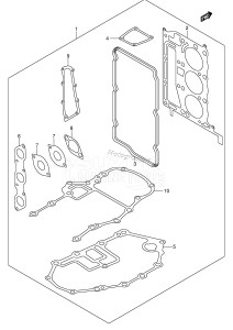 DF25Q From 02501F-421001 ()  2004 drawing OPT:GASKET SET