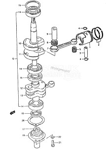 DT8 From 0801-001001 ()  1986 drawing DT5 CRANKSHAFT