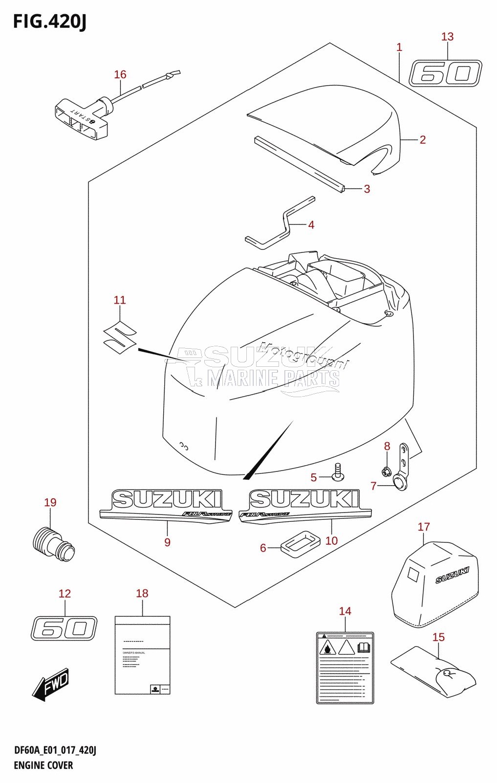 ENGINE COVER (DF60AQH:E01)