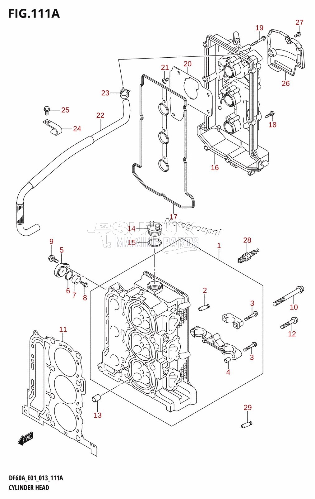 CYLINDER HEAD (DF40A:E01)