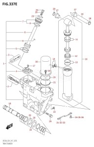 DF250Z From 25003Z-710001 (E40)  2017 drawing TRIM CYLINDER (DF225T:E01:(X-TRANSOM,XX-TRANSOM))