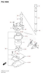 DF300A From 30002P-510001 (E01 E40)  2015 drawing WATER PUMP (DF300A:E01)