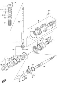 Outboard DF 115A drawing Transmission (C/R)