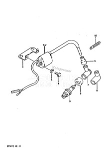 DT50 From 05003-401001 ()  1984 drawing IGNITION COIL