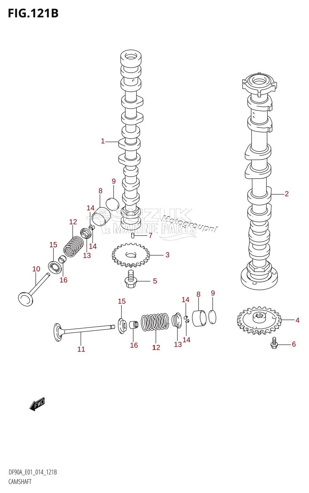 CAMSHAFT (DF70A:E40)