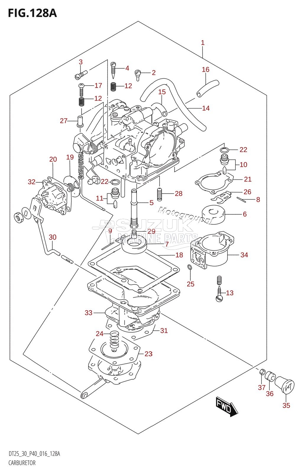 CARBURETOR (DT25K:P36)