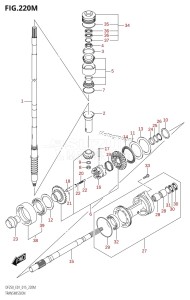 DF250Z From 25003Z-510001 (E40)  2015 drawing TRANSMISSION (DF250Z:E40)