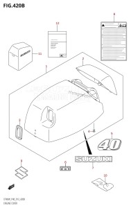 DT40 From 04005-310001 ()  2013 drawing ENGINE COVER (DT40W:P90)