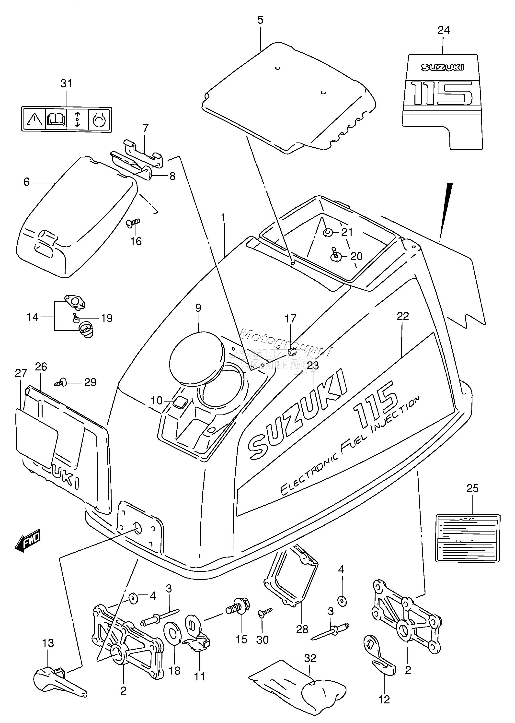 ENGINE COVER (DT115S)