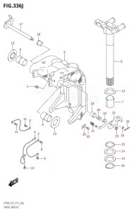 08002F-510001 (2005) 80hp E40 E01- (DF80A) DF80A drawing SWIVEL BRACKET (DF90ATH:E01)