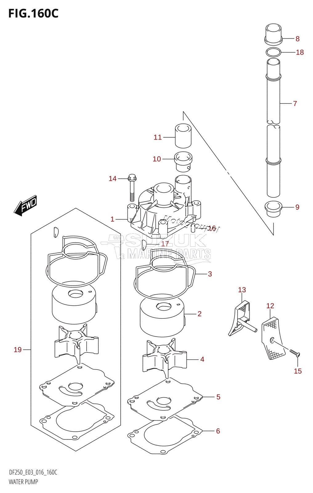 WATER PUMP (DF225T:E03)