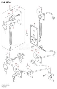 DF70 From 07001F-780001 (E03)  2007 drawing OPT:SWITCH (W,X,Y,K1,K2,K3,K4)