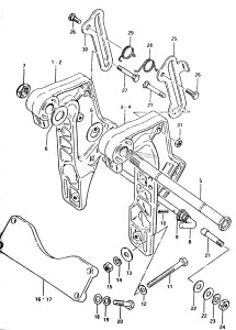 DT85 From 8501-100000 ()  1988 drawing CLAMP BRACKET