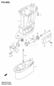 DF40A From 04003F-310001 (E01)  2013 drawing DRIVE SHAFT HOUSING (DF60ATH:E01)