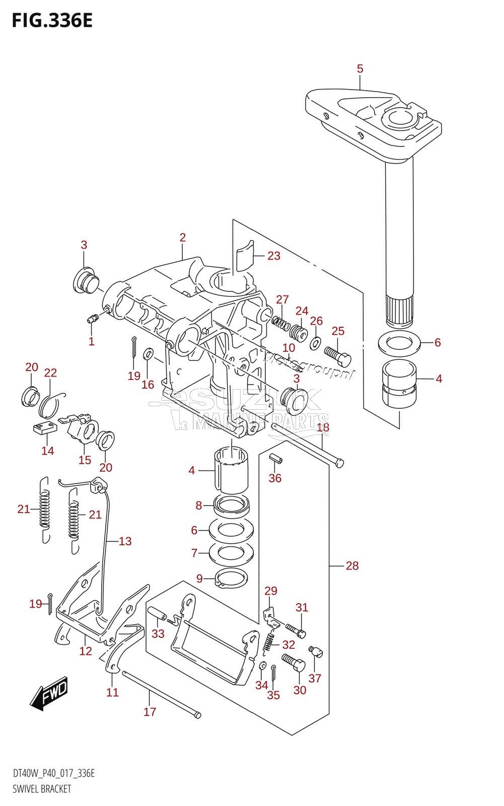 SWIVEL BRACKET (DT40WK:P40)