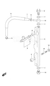 DF 115A drawing Fuel Injector