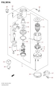 DF140 From 14001F-251001 (E03)  2002 drawing STARTING MOTOR