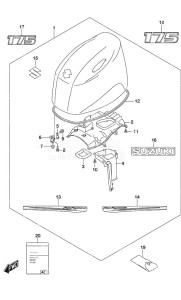 DF 175AP drawing Engine Cover